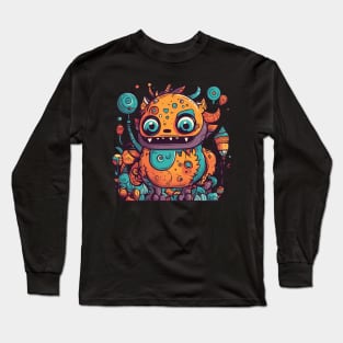 A Colorful World of Doodle Monsters Long Sleeve T-Shirt